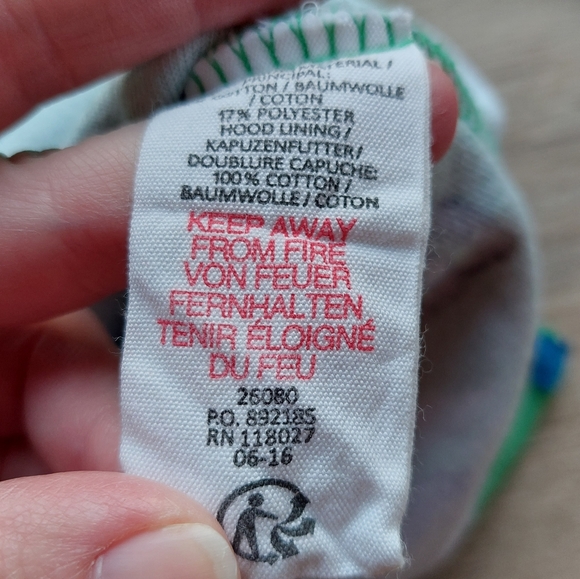 2016 euc toweling hoodie 5-6 years - Picture 12 of 13